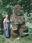 150 Gauguin Museum - Nina With Tiki.JPG (72 KB)